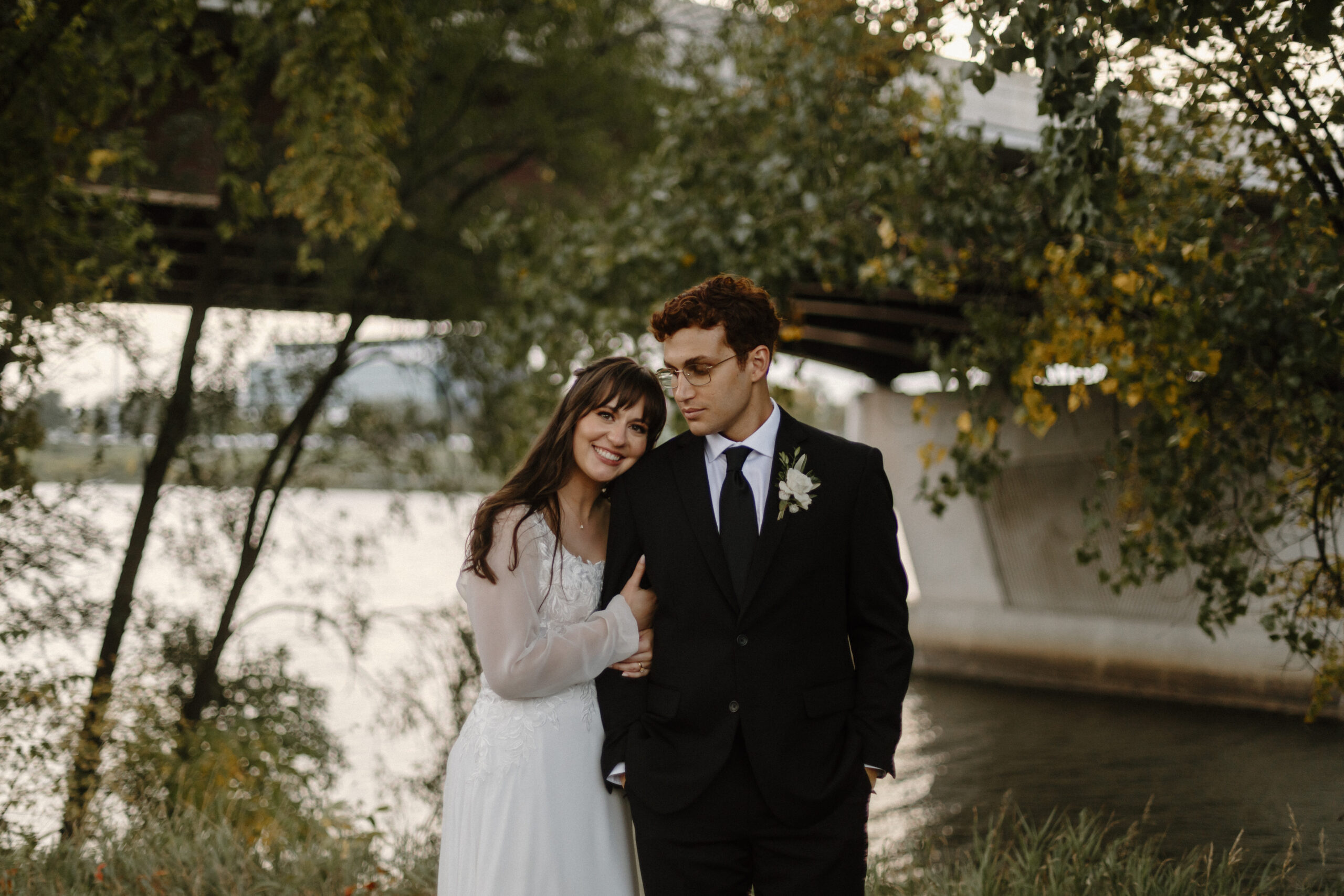 St. Paul Minnesota fall wedding portraits