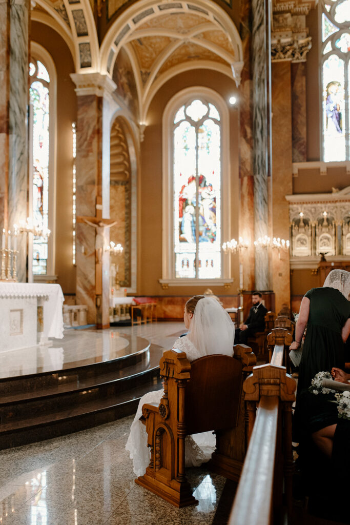 wedding at the Basilica of St. Josaphat