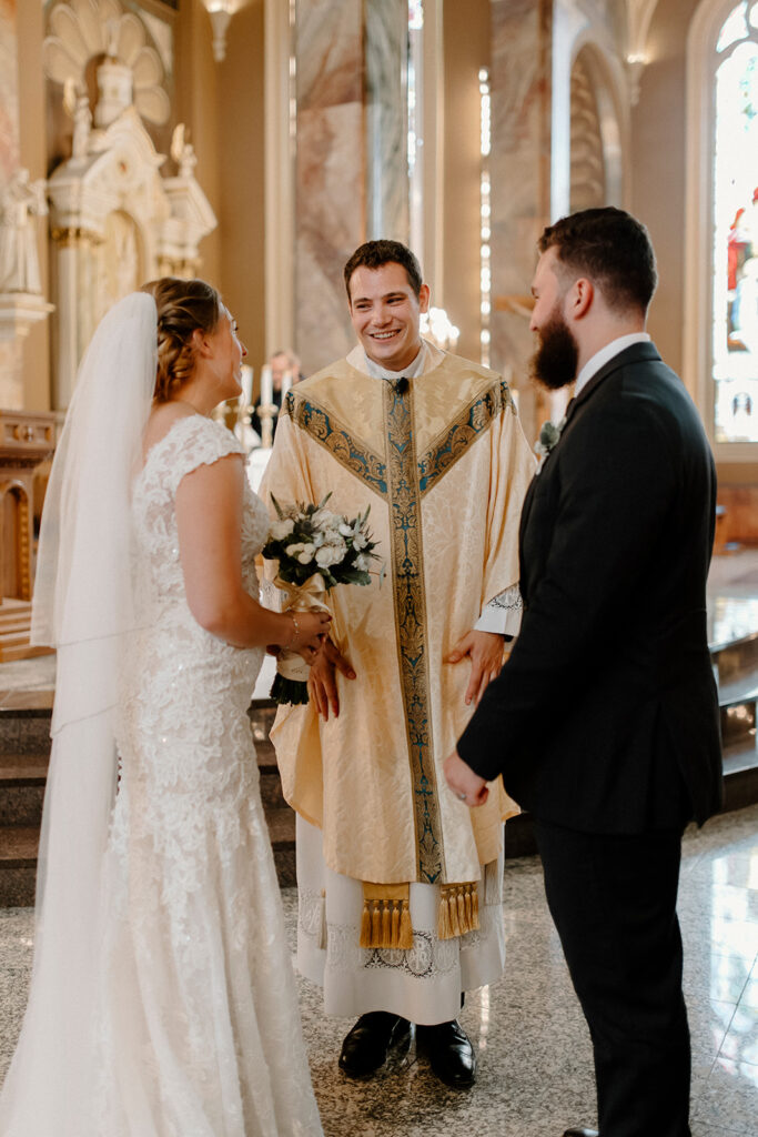 wedding at the Basilica of St. Josaphat