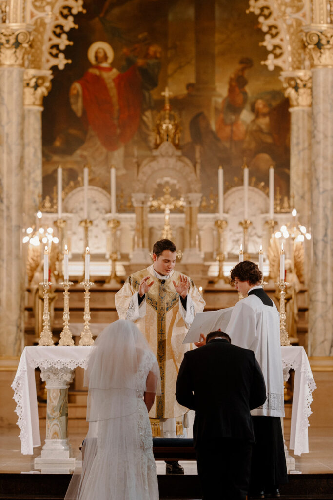 wedding at the Basilica of St. Josaphat