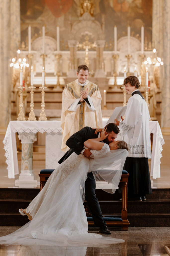 wedding at the Basilica of St. Josaphat