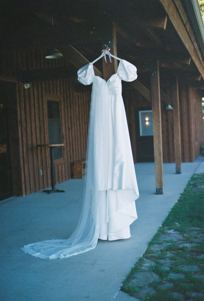 wedding dress film photography