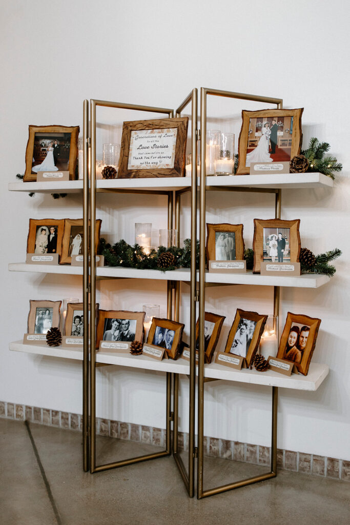memory table at wedding