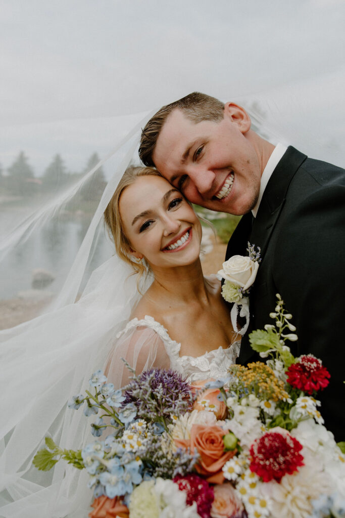 jewel toned wedding florals